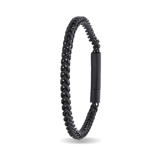 BRACELETS | ST46-22#BLK 20cm 4mm