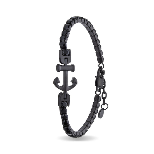 BRACELETS | ST46-35#BLK 19.5cm+3